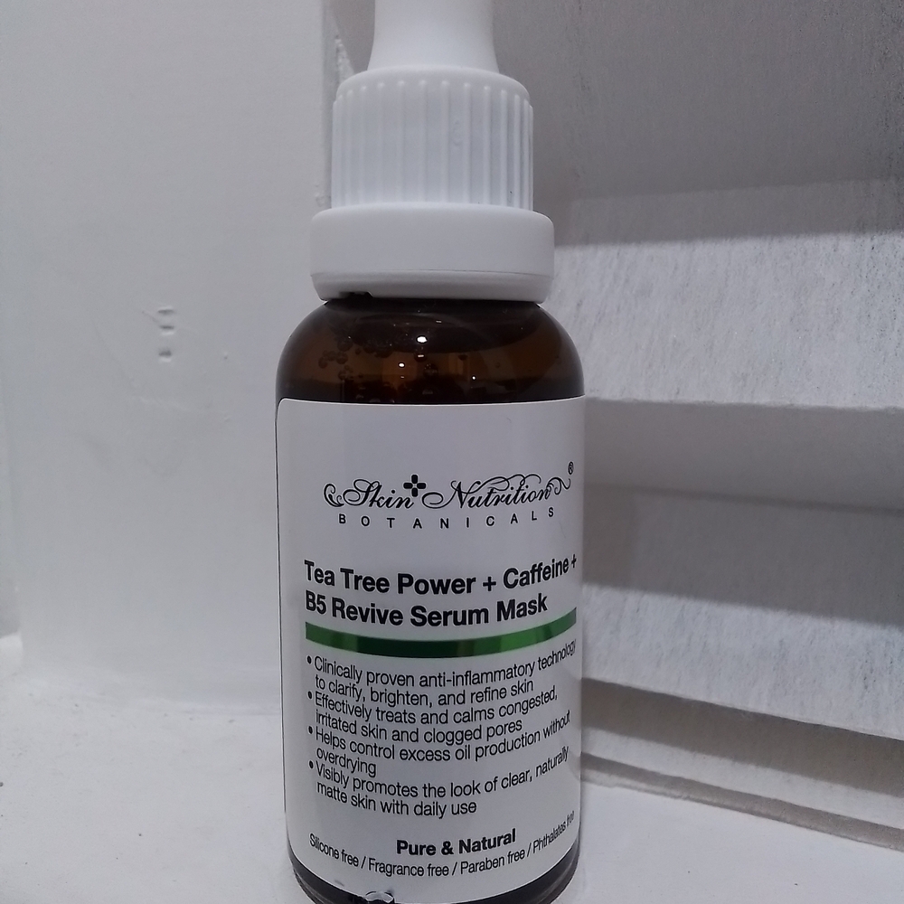 Tea Tree Power Serum Mask - Brown and White